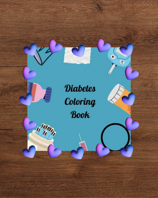 Diabetic Coloring Book- marker edition